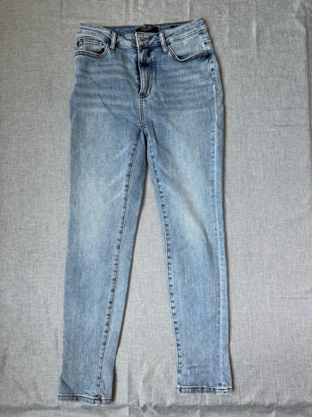 Judy Blue Relaxed Jeans 7/28 Light Wash High Rise JB88523 Stretch Denim